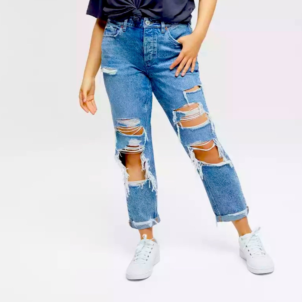 American Eagle “Tom girl” hi rise jeans